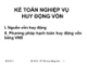 KẾ TOÁN NGHIỆP VỤ HUY ĐỘNG VỐN 