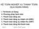 KẾ TOÁN NGHIỆP VỤ THANH TOÁN QUA NGÂN HÀNG