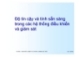 Độ tin cậy và tính sẵn sàng trong các hệ thống điều khiển và giám sát