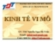 Kinh tế vi mô