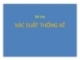 Bài tập: XÁC SUẤT THỐNG KÊ