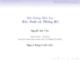 Bài giảng xác suất thống kê ( Nguyễn Văn Thìn ) - Chương 2