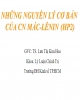 Bài giảng Những nguyên lý cơ bản của chủ nghĩa Mác - Lênin (HP2) - TS. Lưu Thị Kim Hoa