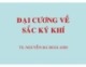 Bài giảng Đại cương về sắc ký khí - TS. Nguyễn Bá Hoài Anh