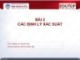 Bài giảng Lý thuyết xác suất và thống kê toán: Bài 2 - ThS. Hoàng Thị Thanh Tâm