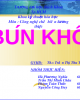 Bài thuyết trình Công nghệ chế biến lương thực: Bún khô