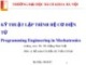 Bài giảng Kỹ thuật lập trình hệ cơ điện tử: Chương 13 - TS. Đặng Thái Việt